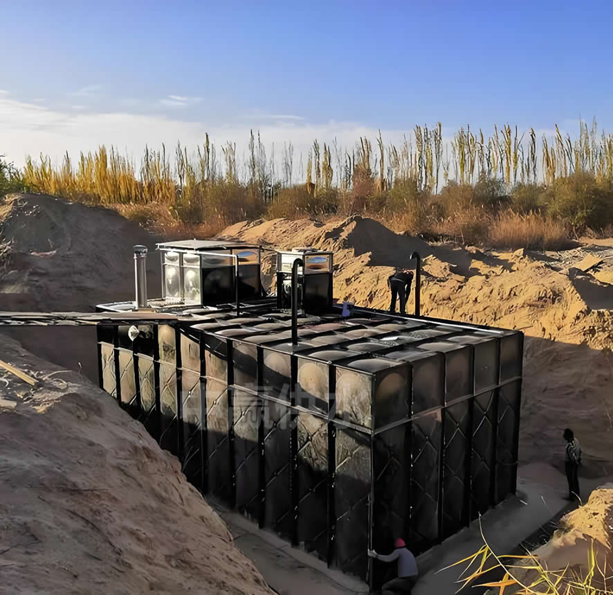 室外一體化消防供水泵站安裝于建筑室外綠化帶或地下空間,省地、易維護